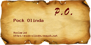 Pock Olinda névjegykártya